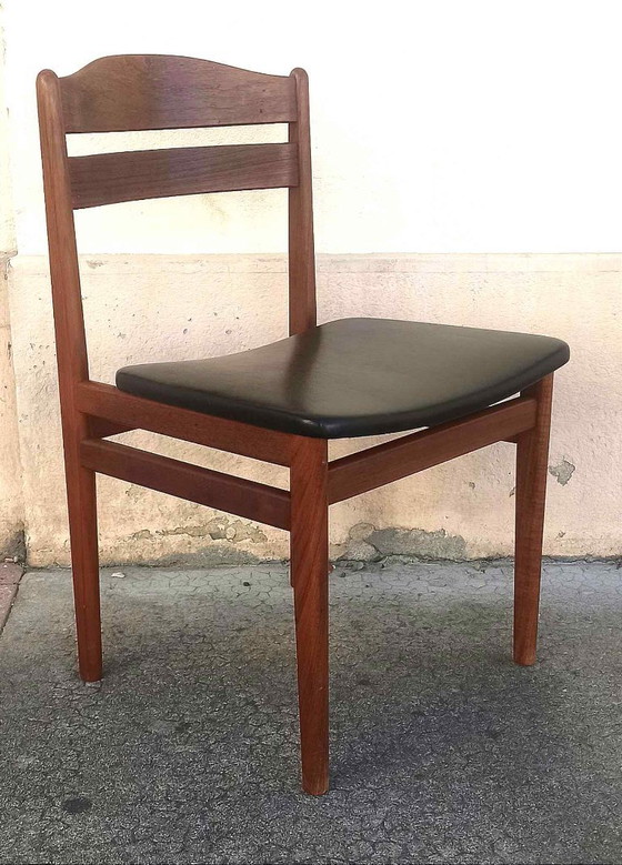 Table à manger 4 à 8 personnes + 4 chaises de Niels Vodder Années 60 – Salles à manger complètes, Wood, Skai (photo 22 of 29)