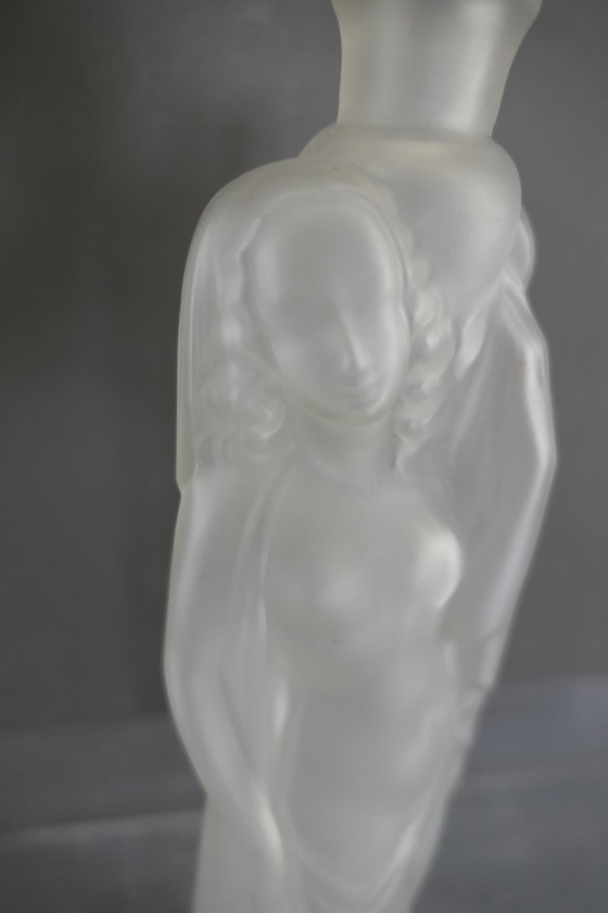 Image 1 of Jugendstil-Likörflasche "Rebecca am Brunnen"