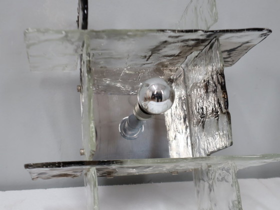 Image 1 of Paar Murano-Glas-Wandleuchten, Carlo Nason für Mazzega, 1960er Jahre, Italien