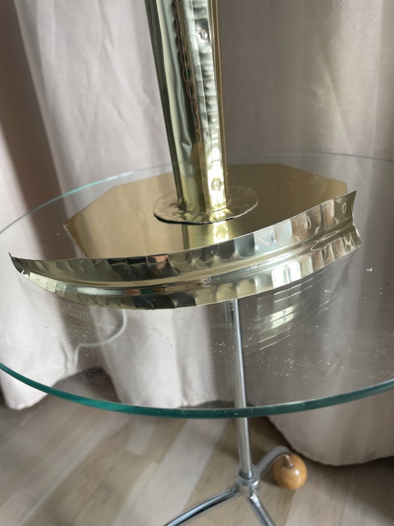 Image 1 of Vintage Palm Tree Lamp in Solid Brass from the 1970s, attributed to Bottega Gadda (Carlo Giorgi style)

