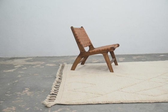 Image 1 of Minimalistischer marokkanischer Beni Ourain Teppich 3x2
