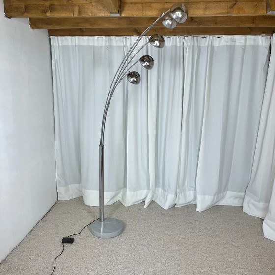Image 1 of Arc floor lamp with tree-shaped base and 5 lights, AGEMOB, 2000s, MCM style