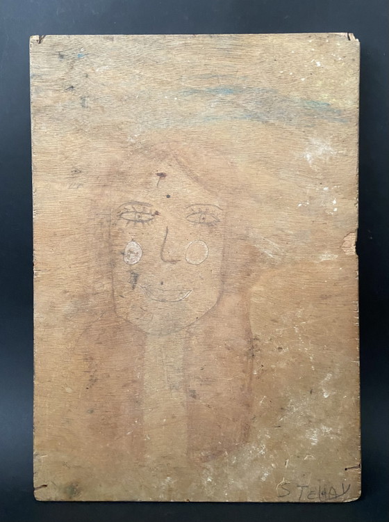 Jean-François Louis Merlet, Castillo de Montségur, óleo sobre panel, 1939 – Pinturas y dibujos, Wood (photo 6 of 6)