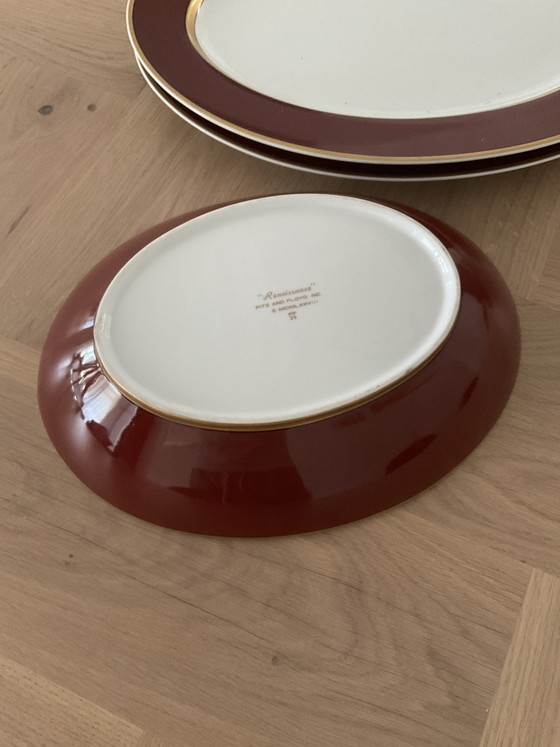 Servizio da tavola Fitz and Floyd con bordi in oro 22 carati. – Stoviglie, Gold, Porcelain (photo 6 of 7)