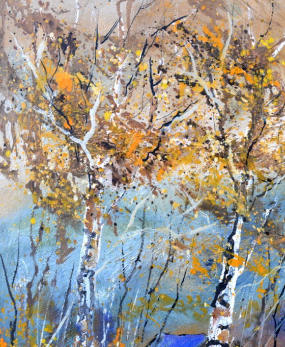 Aspen Trees in Autumn – F. Ledent, Art, Canvas (photo 2 of 5)