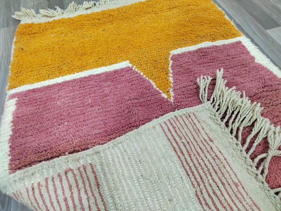 Alfombra bereber tradicional hecha a mano de pura lana de 1,5/2,5 m – Aime Té, Wool (photo 7 of 9)