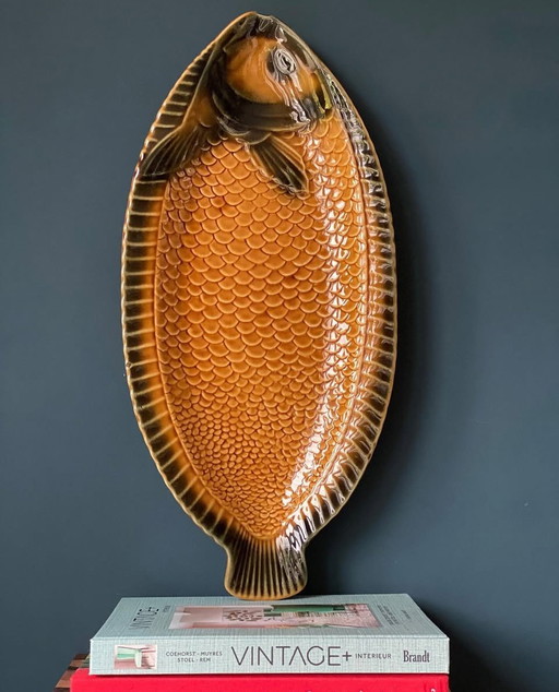 Sarreguemines XL vintage fish bowl