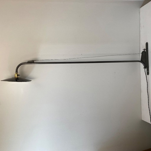 LÁMPARA DE CUERPO INDUSTRIAL VINTAGE CON COLUMPIO