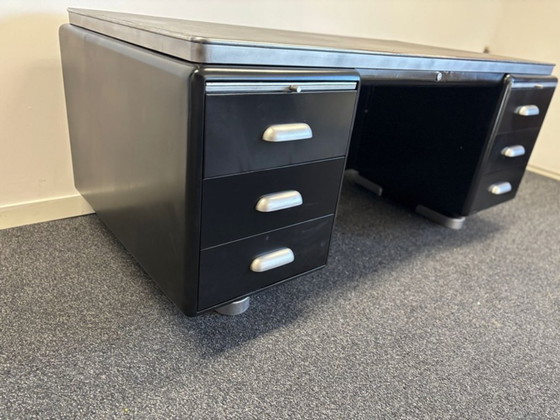 Ahrend Oda Art Deco Stijl Industrieel ''Prominent'' Industrieel Buro – Bureau, Metal (photo 13 of 23)