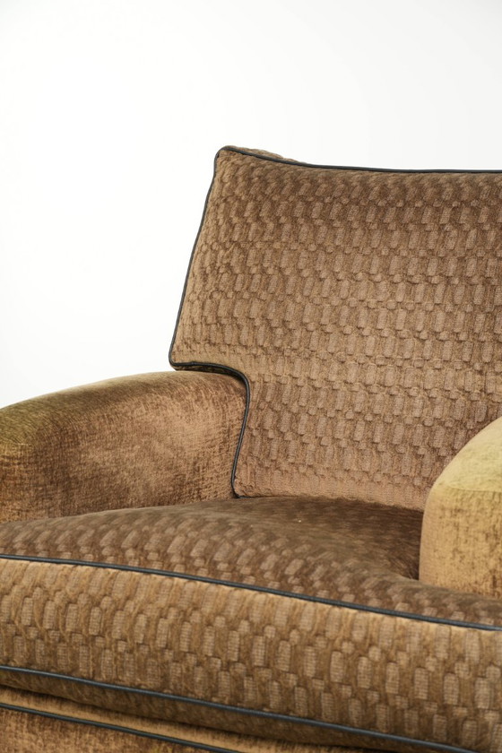 Beautiful Fabric Art Deco Design Armchair by Bart van Bekhoven – Textile (photo 9 of 13)