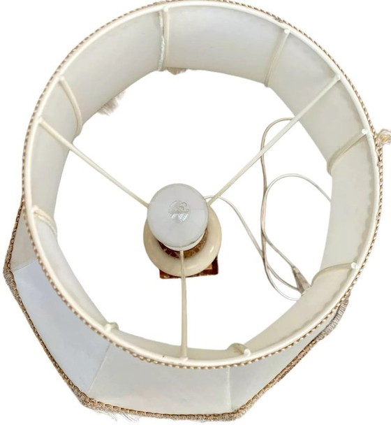 Image 1 of Antique alabaster floor lamp