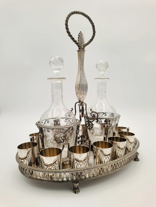 Cabaret Empire 18e eeuws sterling zilver - zilversmid Nicolas-Richard Masson in Parijs