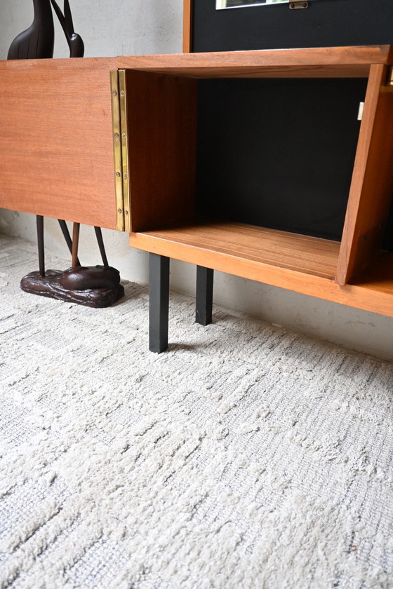 Guardaroba elegante anni '50, Armadi contenitori, Legno, Vetro, Marrone (foto 9 di 10)