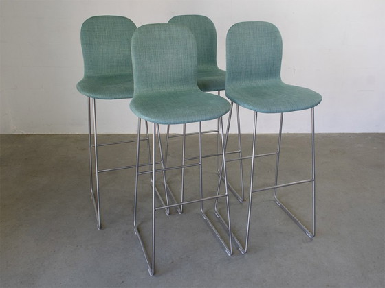 Tabouret de bar souple Cappellini Tate, ensemble de 4 pièces, design Jasper Morrison. – Tabourets de bar, rvs (photo 6 of 8)