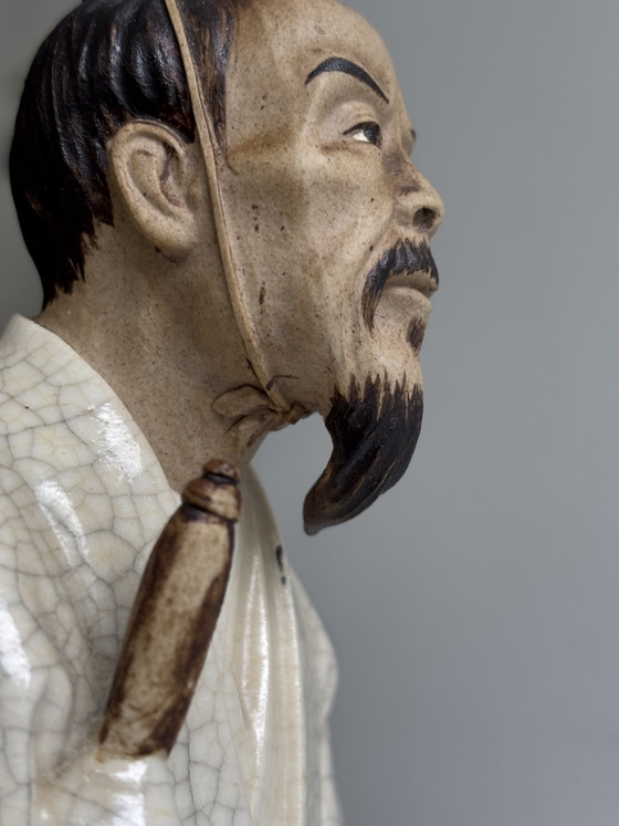 Statuetta vintage in ceramica Shiwan proveniente dalla Cina – Oggetti decorativi, Wood (photo 10 of 13)