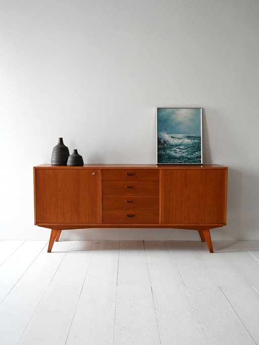 Buffet scandinave en teck des années 1950/60