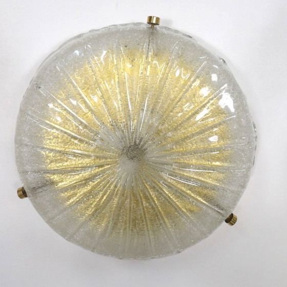 Image 1 of lampada da soffitto Hillebrand sunburst anni '60 murano