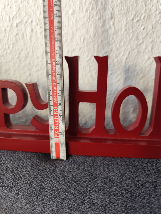 Image 1 of Großer Holzschriftzug rot 53 cm dekorativ USA Deko zum Aufstellen