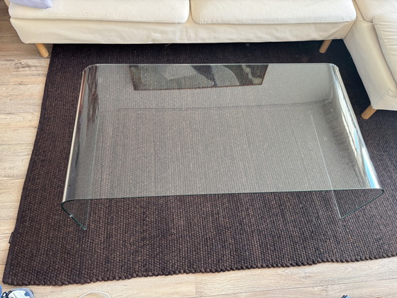 Image 1 of Curved Glass Coffee Table