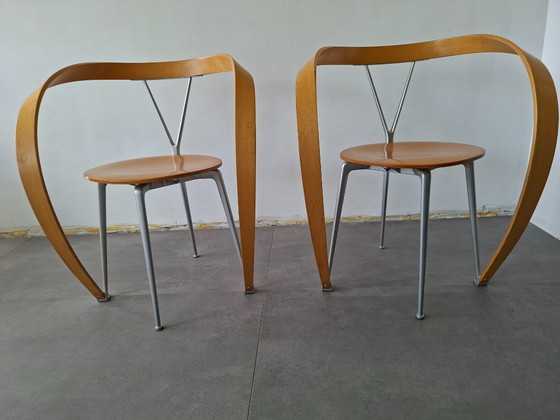 Cassina Revers Chair X2 – Chairs and lounge chairs, Wood, Aluminium (photo 2 of 6)