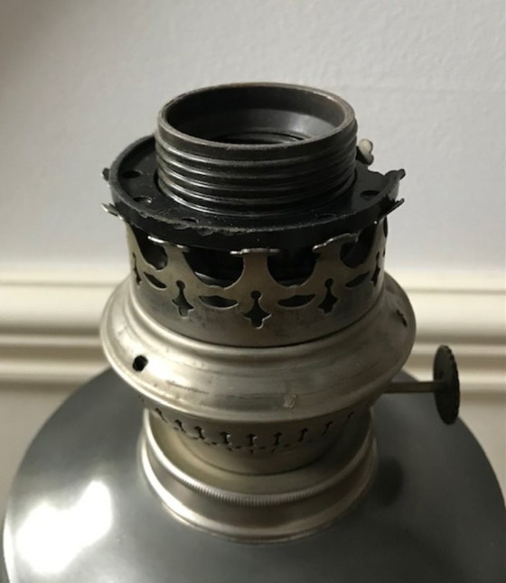 Image 1 of Vintage tafellamp, klassiek model, tin 