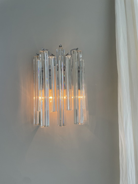 Image 1 of Appliques en verre clair Tiedri, 1960, ensemble de 2