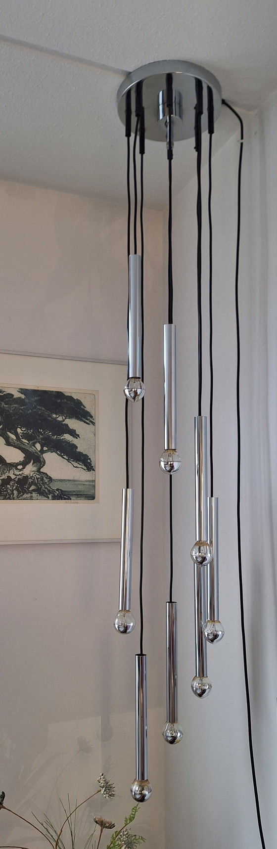 Image 1 of Vintage Cascade lamp chrome