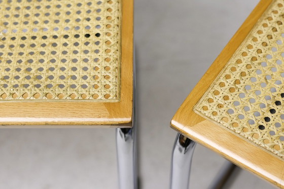 Image 1 of Conjunto de 7 (!) sillas italianas B32 "Cesca" de Marcel Breuer