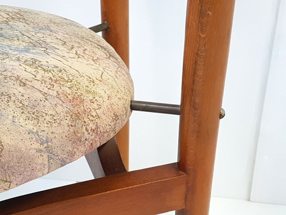 Image 1 of CHAISE SCANDINAVE DANOISE VINTAGE 1960 TECK METAL TISSU 60S 60'S ANNEES 60