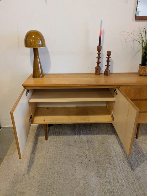 Image 1 of Vintage light wooden sideboard, lowboard, 1960s