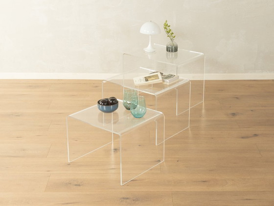 Image 1 of Stapelbare acryltafels uit de jaren 60