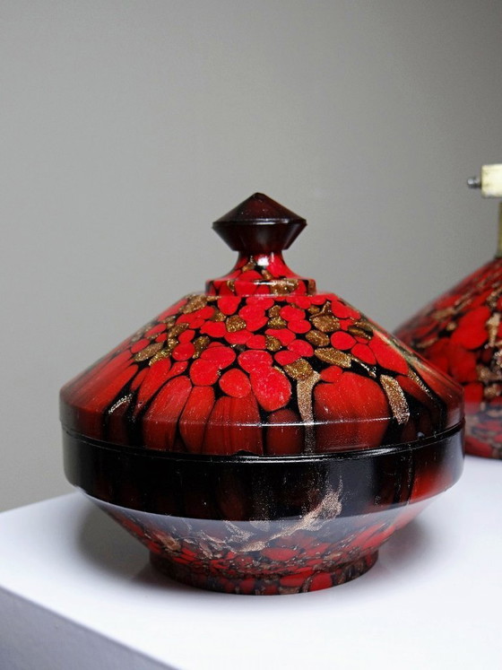 Image 1 of Vintage Vincenzo Nason Murano aventurijn glazen set uit de jaren 1950-1960