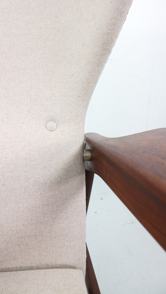 Image 1 of Sillón danés ajustable con respaldo alto en teca, de Ib KOFOD LARSEN