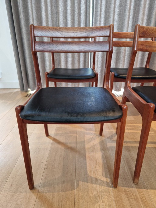 6x vintage danish dining chairs