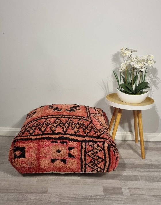 Image 1 of Moroccan Berber Wool Footstool