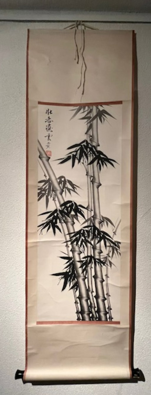 Chinesische Rollmalerei: Bambus