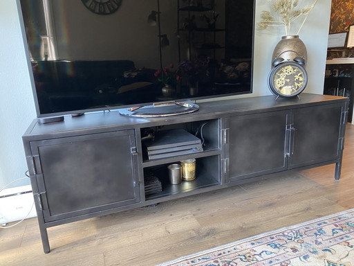 TV meubel Carpino zwart Metalic