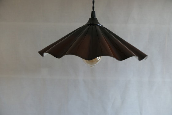 Image 1 of Zeldzame Bruin Emaillen Scheepslamp/Hanglamp