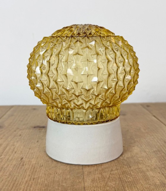 Vintage witte porseleinen plafondlamp, jaren 70 – Plafondlampen, Porcelain (photo 4 of 14)