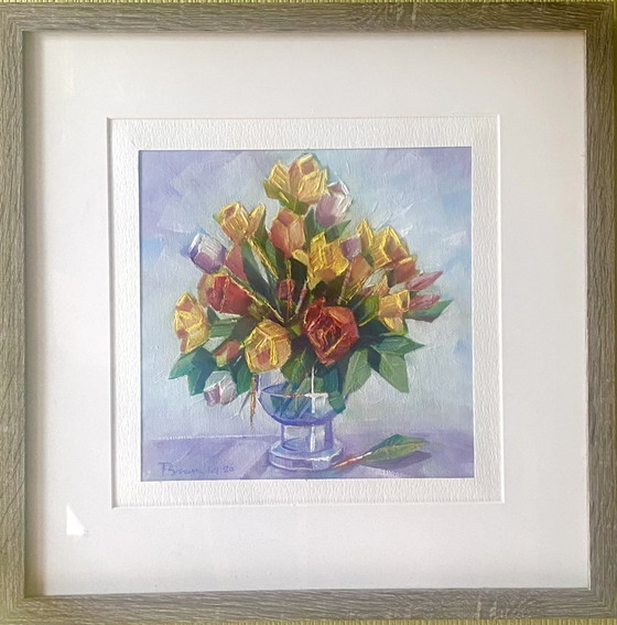 Image 1 of Checkered flowers 2