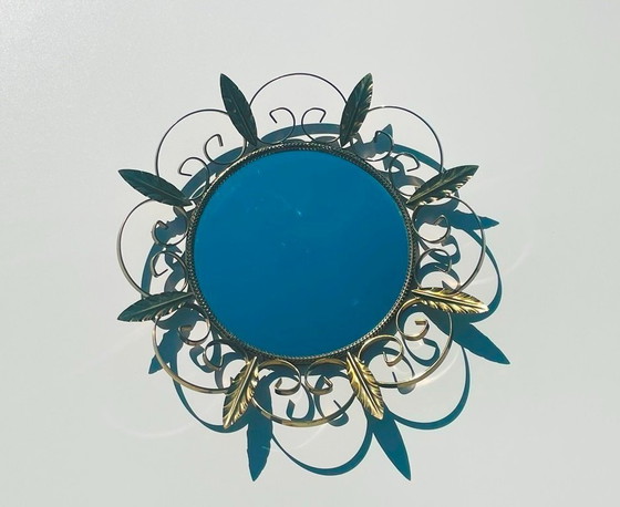 Image 1 of Deknudt Sun Mirror * Hollywood Regency * 60s Vintage