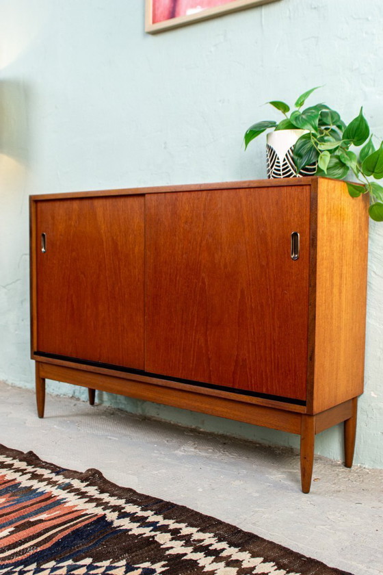 Image 1 of Vintage teak chest of drawers sideboard mid century 60s Danish