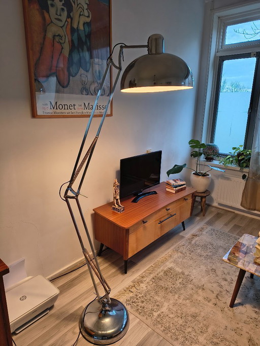 Lampadaire chromé XL