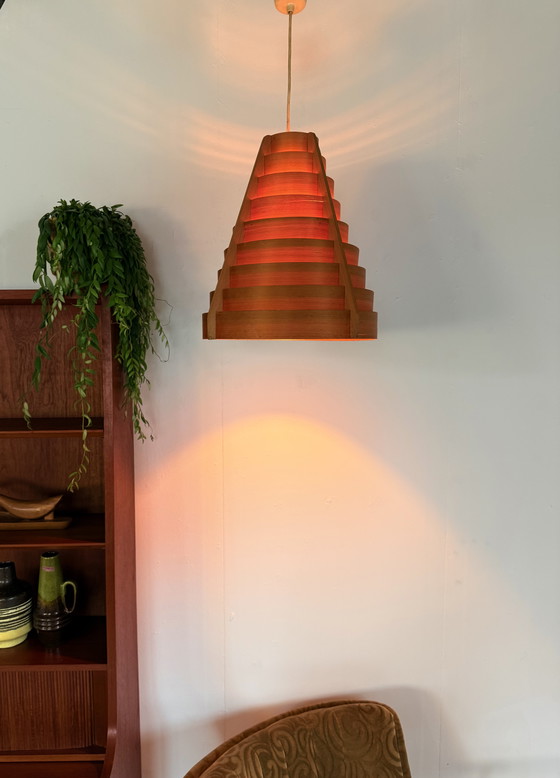 Image 1 of Lampada a sospensione vintage a stecche, Hans Agne Jakobsson anni '60