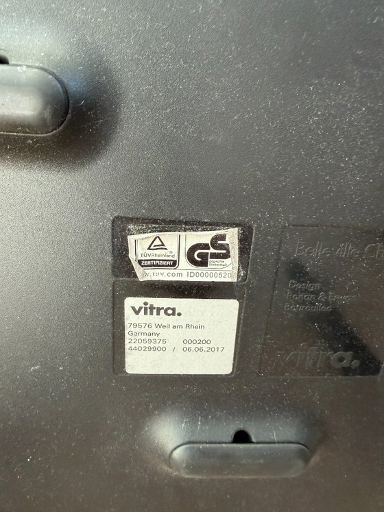 Image 1 of Set 2 Belleville Armchair moss gray Vitra Bouroullec