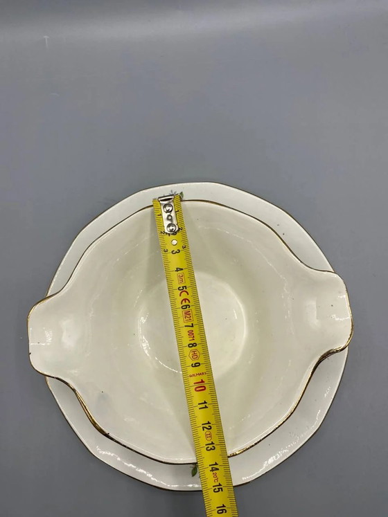 Digoin Sarreguemines Model 9123 Gravy Boat with Attached Underplate – Decorative Objects (photo 5 of 6)