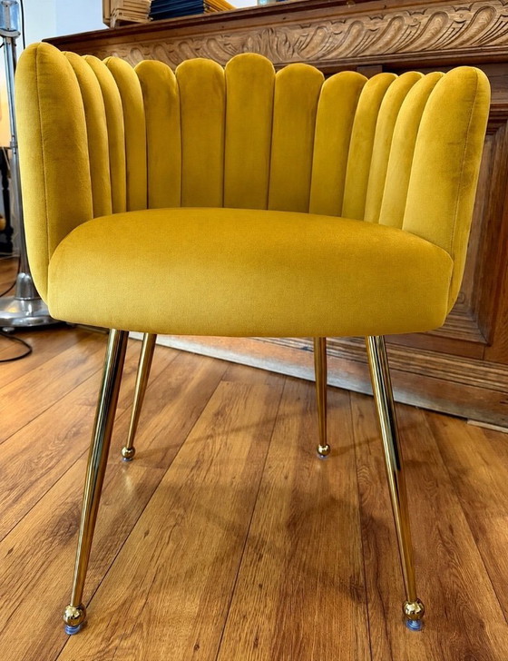 Poels Furniture Design Fauteuil – Velvet Okergeel – ZGAN (photo 8 of 15)