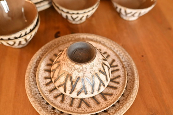 Image 1 of Hans Welling - Serie Aegina - Ceramica vintage della Germania Ovest Ceramano - Fatta a mano