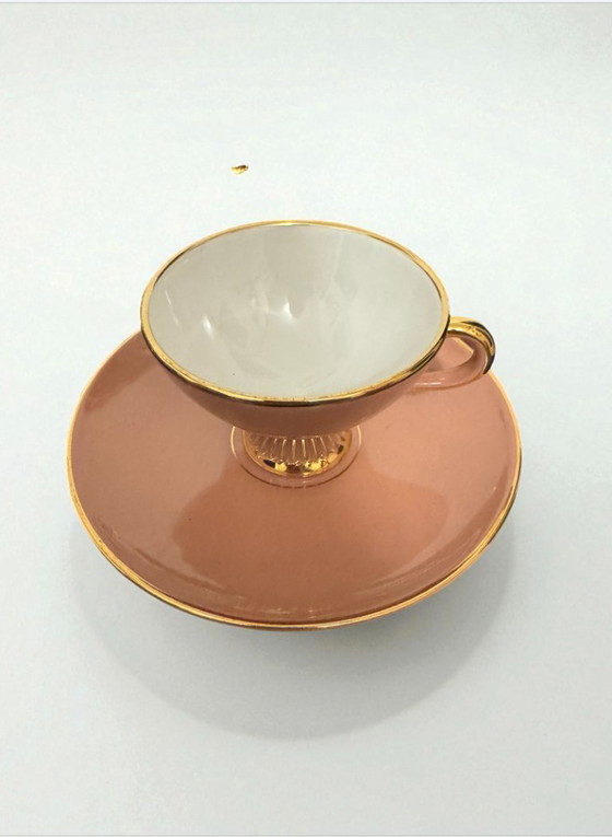 Image 1 of Florentine ceramic tea/coffee set, Art Deco style, 1950s