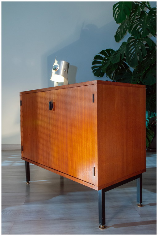 Buffet bas teck, moderniste 1960